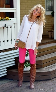 Pink Side Stripe T Shirt and Leggings Loungewear Set 