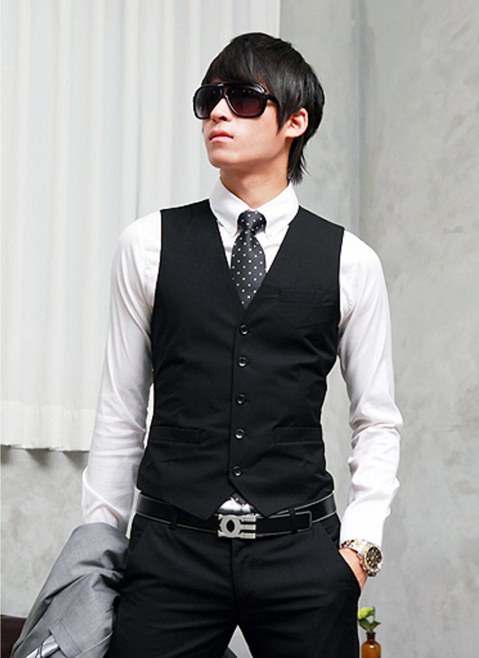 mens black and white formal attire