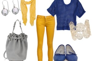 yellow and blue outfit