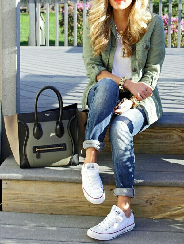green converse outfit
