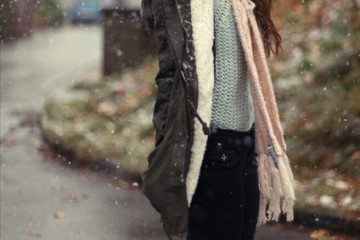 vintage winter outfit idea look with converse