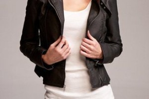 black leather jacket motley crue concert outfit idea