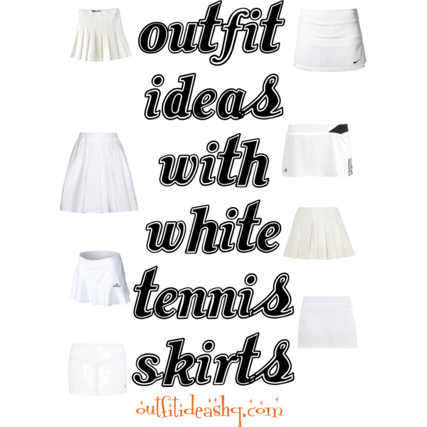 outfit ideas with white pleated tennis skirt 11