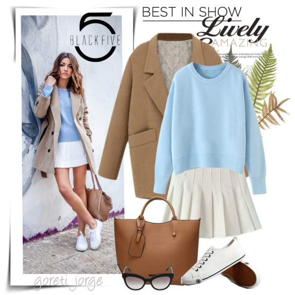 outfit ideas with white pleated tennis skirt 7