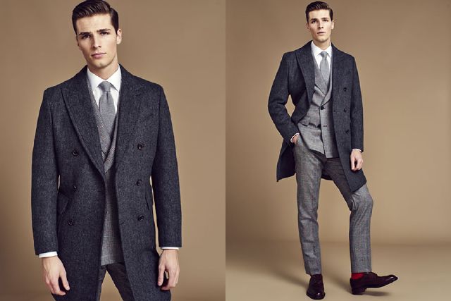 men's winter wedding guest outfit