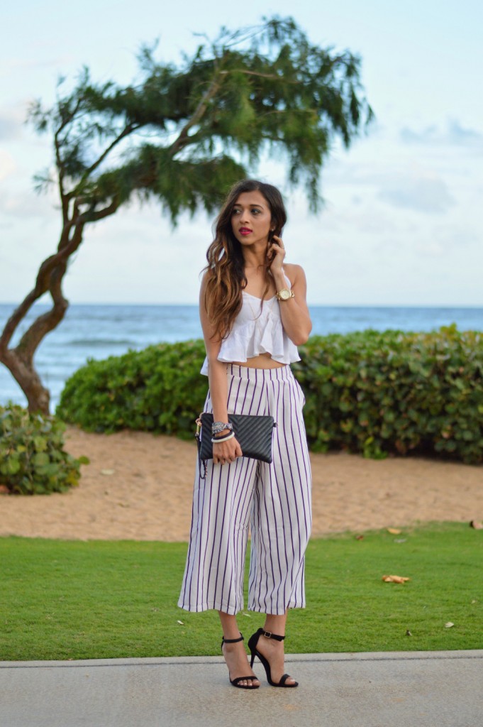 crop top + culottes outfit ideas 3