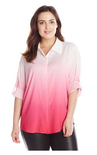 pink plus size tops 7