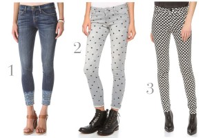 polka dot jeans