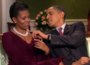 double strand pearls with red dress