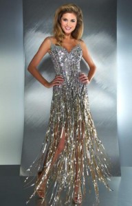 fringes evening dresses