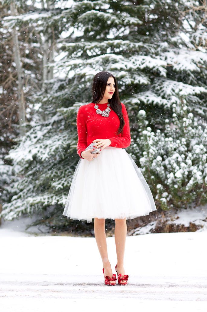 red dress christmas outfit