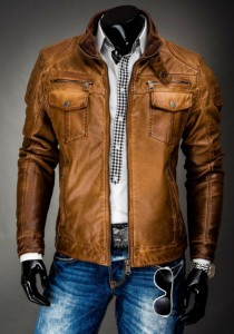 vintage leather jacket