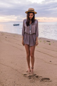 patterned playsuit
