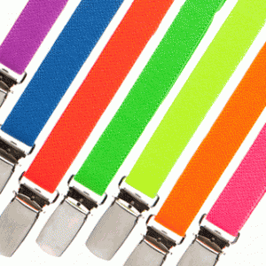 colored suspenders