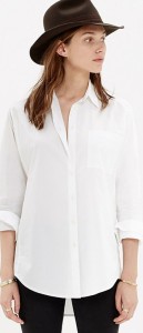 tailored white shirt