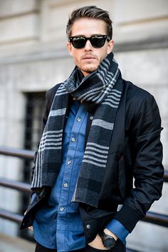 32 Masculine Ways to Wear a Scarf for Men - Outfit Ideas HQ