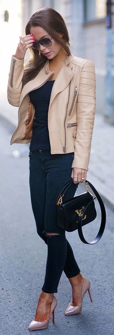 34 Nude Pump Casual Outfit Ideas 