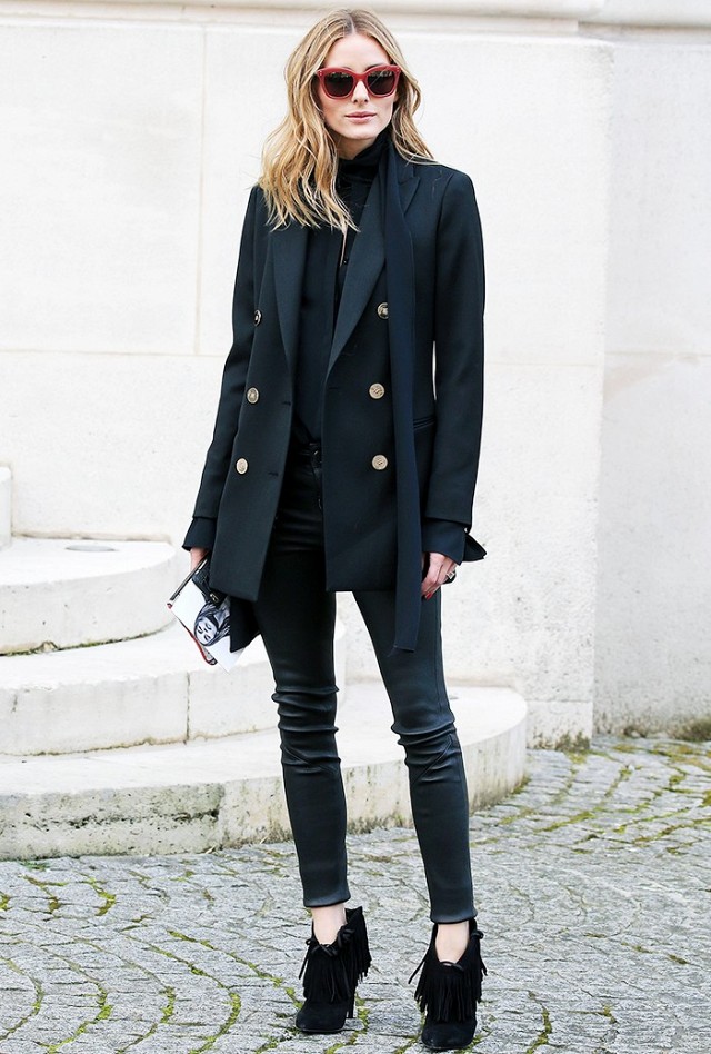 black ankle boots outfit ideas 2