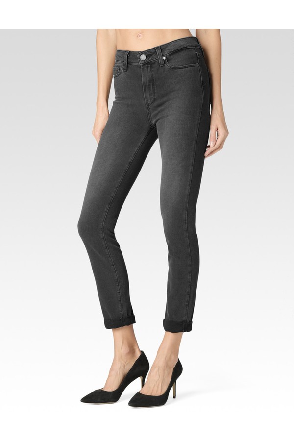 Hoxtonn Crop Rol up Jean in Smoke Grey orchard mile