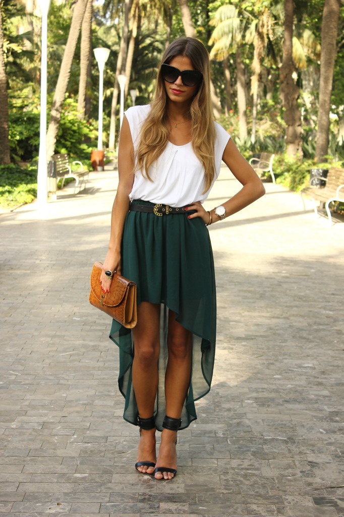 Fashion Skirts Asymmetry Skirts Bluegirl Asymmetry Skirt dark brown casual look 