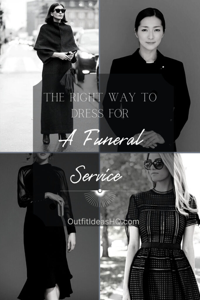 Black and white Outfits for funerals